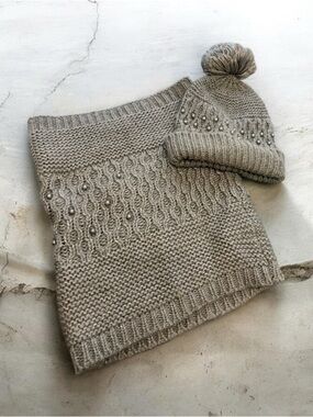 Betsey Johnson 2-Piece Beanie and Snood (Infinity Scarf) Set